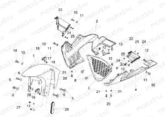 Front mudguard-Pillar