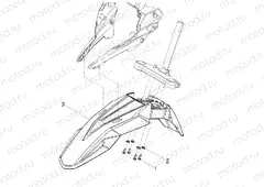 Front mudguard-Pillar