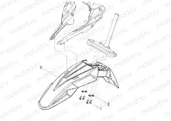 Front mudguard-Pillar