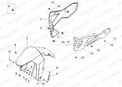 Front mudguard-Pillar
