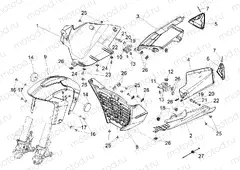 Front mudguard-Pillar