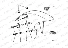 Front Mudguard US,CA,SG Only