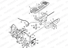FRONT RACK and BUMPER MOUNTING - W98CH50AB (4945714571a009) | FRONT RACK and BUMPER MOUNTING - W98CH50AB (4945714571a009)