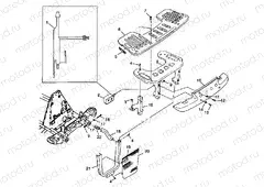 FRONT RACK and BUMPER MOUNTING XPLORER 300 W98CC28C (4945264526A010) | FRONT RACK and BUMPER MOUNTING XPLORER 300 W98CC28C (4945264526A010)
