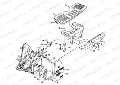FRONT RACK and BUMPER MOUNTING XPLORER 400L W98CC38C (4945414541A009) | FRONT RACK and BUMPER MOUNTING XPLORER 400L W98CC38C (4945414541A009)