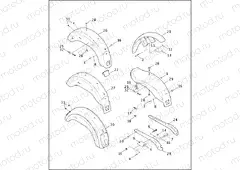 FRONT & REAR FENDER & REAR FENDER COVERS