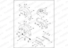 FRONT & REAR FENDER & REAR FENDER COVERS