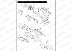 FRONT & REAR FENDER &, REAR FENDER COVERS