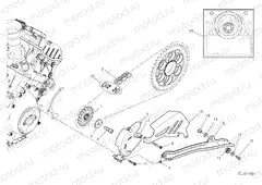 FRONT SPROCKET - CHAIN [MOD:PANV4;XST:AUS]