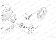 FRONT SPROCKET - CHAIN [MOD:SCR800DK]