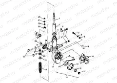 FRONT STRUT ASSEMBLY 4x4 300 W958130 (4930183018B005) | FRONT STRUT ASSEMBLY 4x4 300 W958130 (4930183018B005)