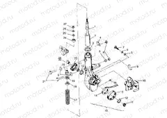 FRONT STRUT ASSEMBLY Scrambler W957840 (4927252725B005) | FRONT STRUT ASSEMBLY Scrambler W957840 (4927252725B005)