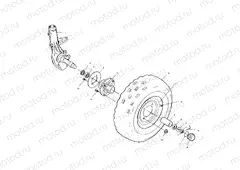 FRONT WHEEL - A00AA32AB (4960076007B005) | FRONT WHEEL - A00AA32AB (4960076007B005)