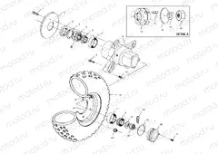 FRONT WHEEL - A00BG50AA (4954855485B007) | FRONT WHEEL - A00BG50AA (4954855485B007)