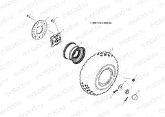 FRONT WHEEL - A04CH50AO/AQ/AR/AS/AT/AV/AW/AX (4987318731B07) | FRONT WHEEL - A04CH50AO/AQ/AR/AS/AT/AV/AW/AX (4987318731B07)