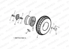 FRONT WHEEL - A05KA09CA/CB (4995259525B08) | FRONT WHEEL - A05KA09CA/CB (4995259525B08)
