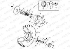 FRONT WHEEL - A99CH33CB (4945964596b008) | FRONT WHEEL - A99CH33CB (4945964596b008)