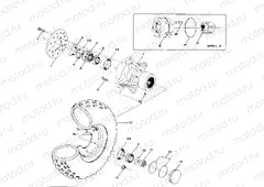 FRONT WHEEL ASSEMBLY 250 4x4 / W928127 (4922872287B010) | FRONT WHEEL ASSEMBLY 250 4x4 / W928127 (4922872287B010)