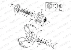 FRONT WHEEL ASSEMBLY 4X4 350L / W938139 (4924052405015A) | FRONT WHEEL ASSEMBLY 4X4 350L / W938139 (4924052405015A)