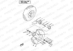 Front Wheel Assembly-Trail Boss (4910981098026A) | Front Wheel Assembly-Trail Boss (4910981098026A)