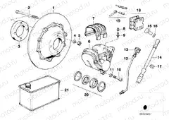 Front wheel brake