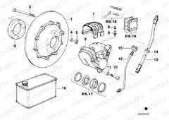 Front wheel brake