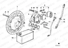 Front wheel brake
