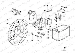 Front wheel brake