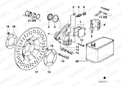 Front wheel brake