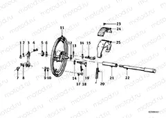 Front wheel brake