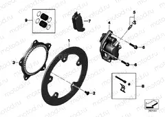 Front wheel brake