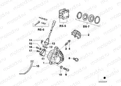 Front wheel brake, ABS
