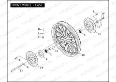 FRONT WHEEL - CAST