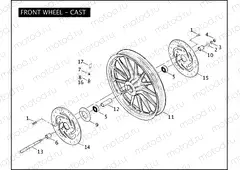 FRONT WHEEL - CAST