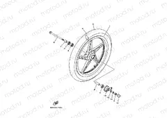 FRONT WHEEL FOR SPOKE WHEEL