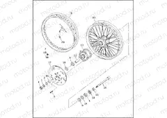 FRONT WHEEL - LACED