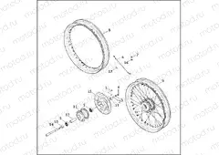FRONT WHEEL - LACED