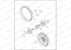 FRONT WHEEL - LACED