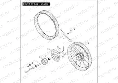 FRONT WHEEL - LACED
