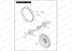 FRONT WHEEL - LACED