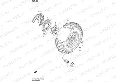 FRONT WHEEL (LT-A750XPL3 P24)