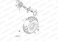 FRONT WHEEL (LT-Z400L1 E19)