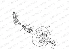 FRONT WHEEL Magnum 2X4 W967544 (4936033603B003) | FRONT WHEEL Magnum 2X4 W967544 (4936033603B003)