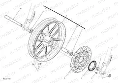 FRONT WHEEL [MOD:SCR800DK]