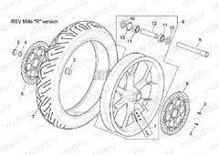 Front wheel RSV Mille