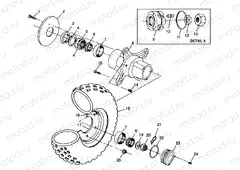 FRONT WHEEL - S98AC42E (4945214521B003) | FRONT WHEEL - S98AC42E (4945214521B003)