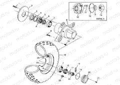 FRONT WHEEL Scrambler 400 W98BC38C (4947254725B006) | FRONT WHEEL Scrambler 400 W98BC38C (4947254725B006)