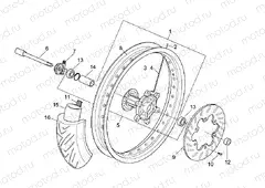 Front wheel - SUPERMOTARD