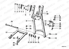Front wheel swing fork