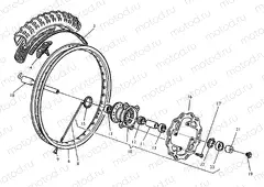 FRONT WHEEL (TE-TC-TXC)